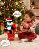 Interactive Plush Christmas Dancing Penguin with Music and Talking Features