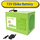 72V 40Ah Lithium Power Pack with 100A BMS and 84V 5A Quick Charger for 800-4000W Motors