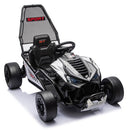 Kids Electric Drift Go Kart Toy Car 24V 400W 5-7.5 MPH with Music - Black