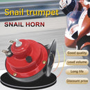High-Volume 300DB Snail Horn Set - 2 Pack Air Horns for Jeep, Truck, Motorcycle