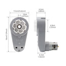 High-Speed 775 DC Motor Gearbox 18V-24V for Ride-On Toy Cars, Single Unit