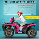 12V/24V Kids Electric Ride-On Jeep Truck ATV with Parent Remote Control Toy Vehicle