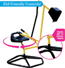 Outdoor Excavator Ride-On Toy with Enhanced Stability Base for Kids