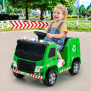 12V Electric Ride-On Recycling Garbage Truck with Remote Control and Accessories