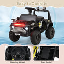 6V Kids Truck Ride-On Car for Toddlers with Music, LED Lights & Storage