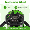 3-in-1 Lamborghini Licensed Green Ride-On Push Car with Sound