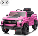 12V Pink Chevrolet Colorado Licensed Electric Ride-On Car for Children
