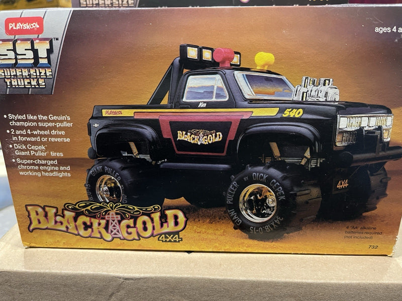 Playskool Black and Gold SST Pulling Truck Toy New in Box with Original Tape Uncut