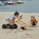 Albott Ride-On Excavator Toy with Working Crane and 8-Inch Wheels