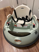 Hibike Electric Ride-On Bumper Car with Seat Belt and Joystick in Gray/White