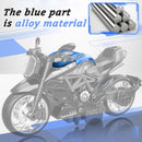 MQDMINI Set of 4 Pull-Back Motorcycles, Black, 5.9 x 3.14 x 7.87 inches