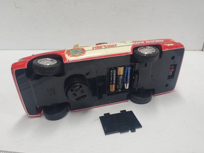 1994 Bright Fire Chief Rapid Response 911 Battery Operated Car Toy