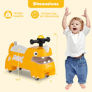 Dinosaur-Themed Ride-On Car for Kids with Under-Seat Storage and Smooth Mobility