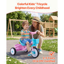 Adjustable Seat Toddler Tricycle with Storage Basket for Ages 2 to 5