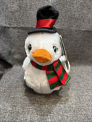 Gemmy Holiday Wobbling Christmas Duck Plush Toy - 10" Singing and Dancing 2015 Edition