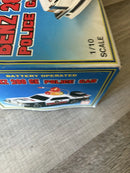 Classic 1/10 Scale Benz 280CE Police Car with Microphone - Battery Operated