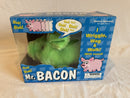 Westminster 1998 Animated Green Plush Pig Toy - Mr. Bacon with Sound