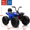 24V All-Terrain Electric Kids' ATV with Remote Control and LED Lights