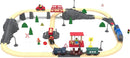 Motorized Battery-Powered Train Set for Wooden Tracks, 3-Piece Toy for Ages 3+