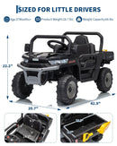12V Electric Dump Truck for Kids with Remote Control and Powered Bed
