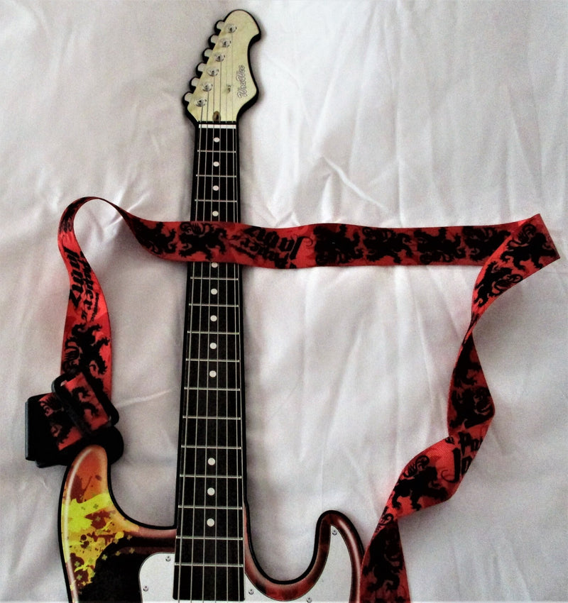 Paper Jamz Guitar with Amplifier, Speaker, and Cable – Tested and Working