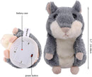 Interactive Laughing Hamster Plush Toy for Kids Ages 3 and Up - Voice Mimicking Fun