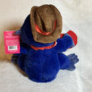 Blue Gorilla Singing Achy Breaky Heart Plush Toy 10”