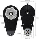 High-Speed 40000RPM 555 C Electric Motor Gearbox in Black for Toys