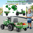 Dual Function Kids Ride-On Tractor 12V Battery Operated Toy Car with Remote Control