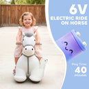 Qaba 6V Electric Ride-On Horse Toy for Children Aged 1.5 to 5 Years