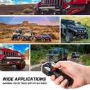 X-BULL Wireless Winch Control Kit with Dual Remote Handset for Car, ATV, and SUV 12V