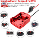 Milwaukee 18V Battery Adapter for Power Wheels | Set of 2 - 12V Ride-On Toy Batteries