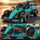 Aston Martin AMR26 24V Green Electric Ride-On Car for Kids with Remote Control and Bluetooth