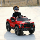 Red 12V Ride-On Car for Kids with Remote Control and 4-Wheel Shock Absorption, Ideal for Ages 3-6