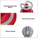 Babyjoy Flashing Wheel Wiggle Car Ride-On Toy for Toddlers & Kids - Red