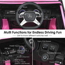 Licensed Pink Mercedes-Benz Maybach 12V Ride-On Car
