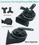 126dB DualTone Automotive Car Horn Kit with Two Connector Options