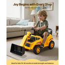 Toddler Ride-On Excavator with Under-Seat Storage Bulldozer