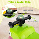 Dinosaur-Themed Ride-On Car for Kids with Under-Seat Storage and 4 Smooth-Glide Casters