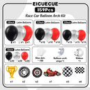 Race Car Balloon Arch Set - Trophies, Flags, Wheels, and Checkered Designs