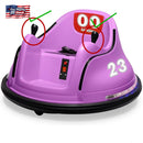 Weelye Kids Electric Bumper Car Toy with Joystick Control - Set of 2
