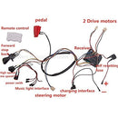 V Ride-On Vehicle Conversion Kit with Remote Control Wiring Harness and Dual Gearbox Motors
