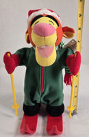 Disney Store Interactive Skiing Tigger Holiday Plush Toy with Sound Feature