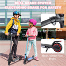 Kids' Electric Scooter 150W Motor, Adjustable Speeds 4/7/11 Mph, 60 Minutes of Fun