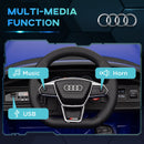 12V Electric Audi Ride-On Car for Kids with Remote Control - Dark Blue