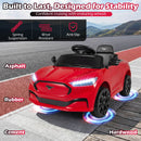 Ford Mach E Electric Ride-On Car with Parental Control, LED Lights, Horn, and Music