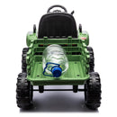 24V Battery-Powered Ride-On Tractor with Trailer, Remote Control, LED Lighting, and MP3 Player