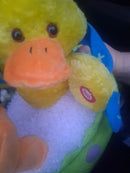 Musical Plush Duck in Bathtub Performs Splish Splash Easter Celebration