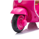 12V Electric Scooter for Kids with Backrest, Music, and Bluetooth - Red, Ages 3-6