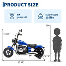 Kids 24V Electric Dirt Bike with Training Wheels and 200W Motor for 45 Minutes of Fun